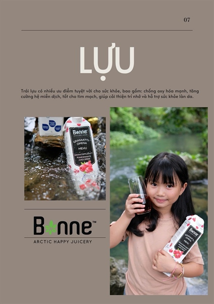 Nước ép cao cấp lựu đỏ - Bonne 1 lít