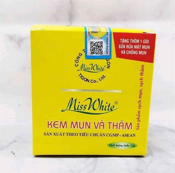 Kem Miss White mụn và thâm 12g