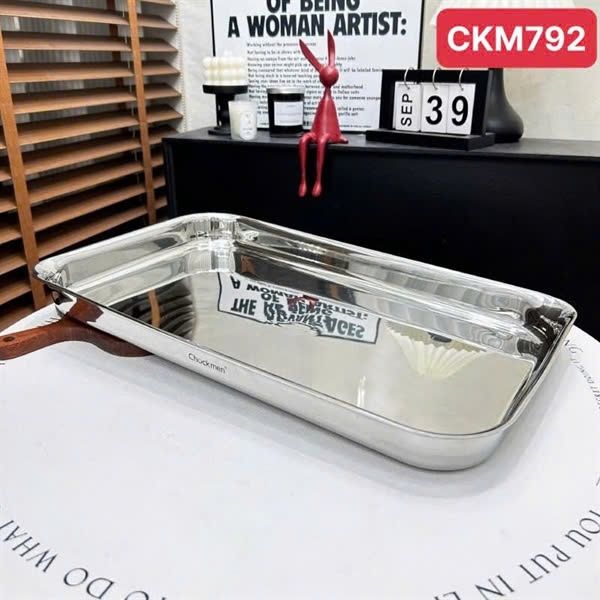 S775 - CKM792 Chảo Kiêm Khay Nướng Thành Thấp Chockmen 45cm