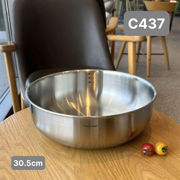 S555 - C437 Tô Kiêm Chảo Size Đại Chockmen 30.5cm CKM-ZD30SLB