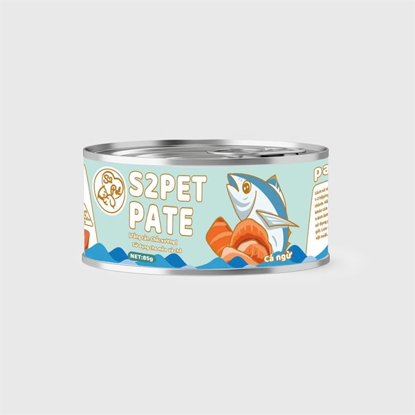 Pate lon S2Pet chó & mèo vị Cá ngừ Mouse 85g
