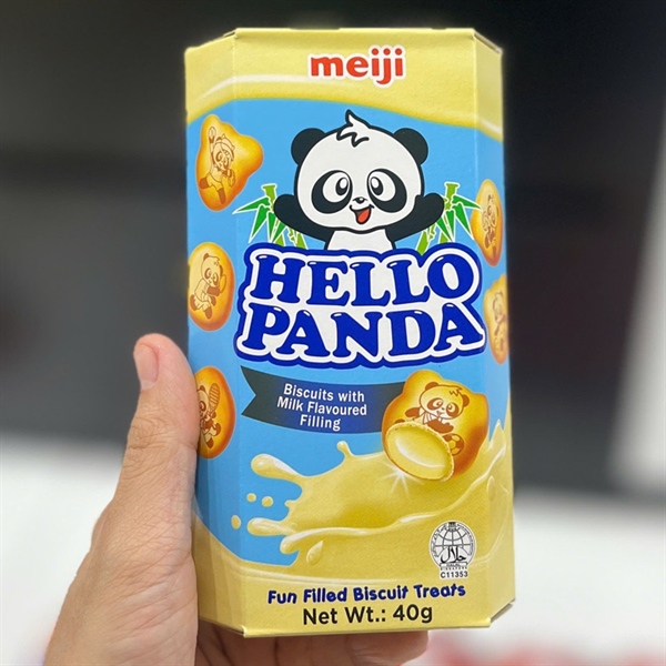 Bánh Hello Panda Meiji nhân kem sữa 1+