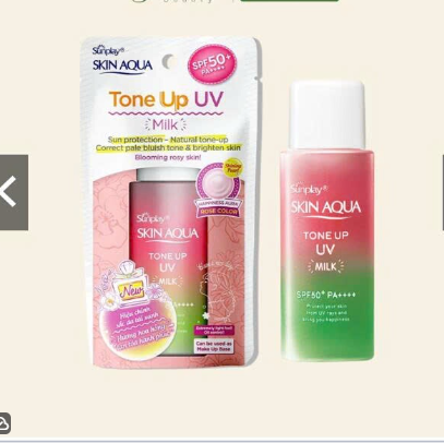 Sữa chống nắng hiệu chỉnh sắc da Sunplay aqua Tone Up UV Milk Happiness Aura Rose Color 50g - Rohto