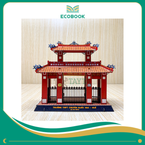 Bộ Lắp Ráp Mô Hình Giấy 3D Cồng Quốc Học - Huế