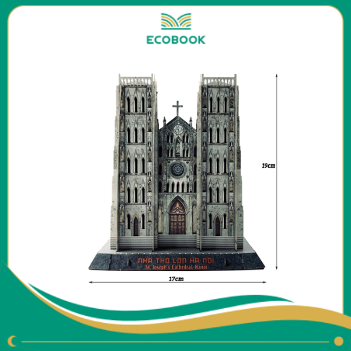 Bộ Lắp Ráp Mô Hình Giấy 3D Nhà Thờ Lớn - Hà