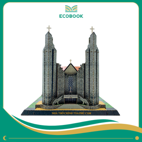 Bộ Lắp Ráp Mô Hình Giấy 3D Nhà Thờ Phủ Cam - Huế