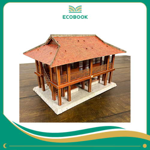 Bộ Lắp Ráp Mô Hình Giấy 3D Nhà Sàn Bác Hồ