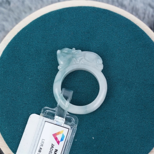 Nhẫn cẩm thạch cụ tỳ hưu My sz19.35x23 (566947) +