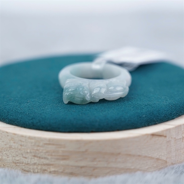 Nhẫn cẩm thạch cụ tỳ hưu My sz19.35x23 (566947) +