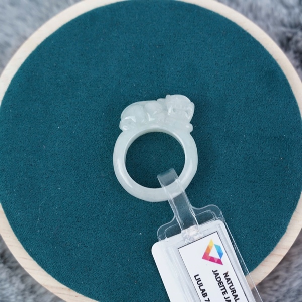 Nhẫn cẩm thạch cụ tỳ hưu My sz17.38x7.04 (758758) +