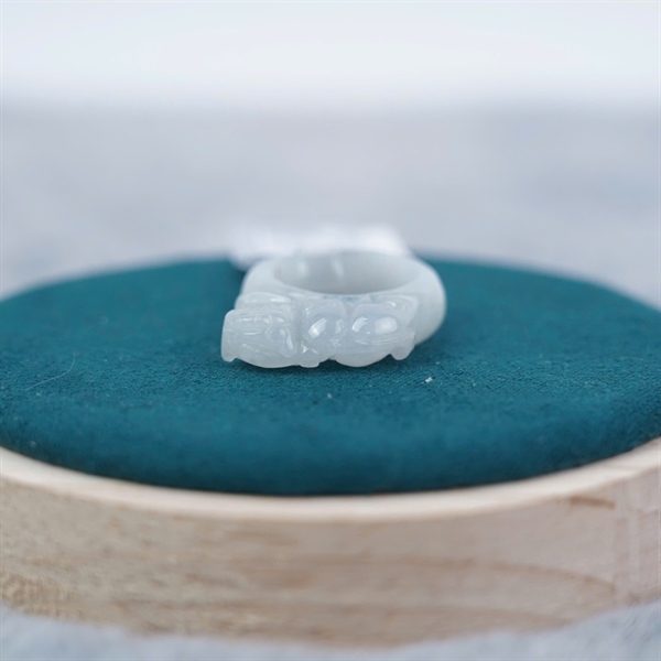 Nhẫn cẩm thạch cụ tỳ hưu My sz17.25x7.5 (832743) +