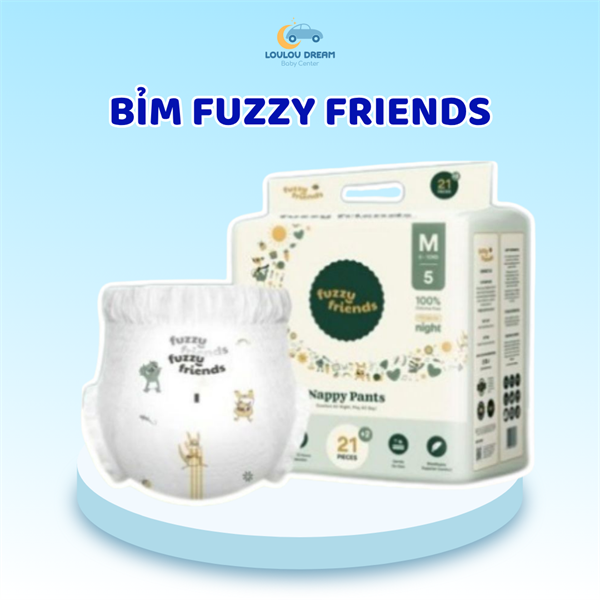 CM 179K - Bỉm Dán Fuzzy Friends ÚC