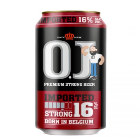 Bia Bỉ OJ Strong Imported 16% – Lon 500ml – Thùng 24 Lon