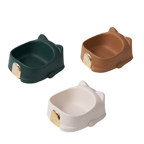KY - Bát ăn mèo thần tài 22*20*9cm