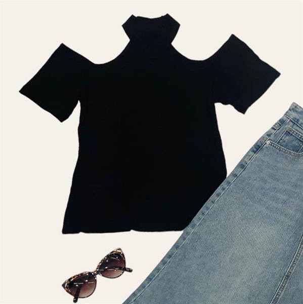 ÁO THUN HỞ VAI CỔ YẾM BODY ( TAY NGẮN )