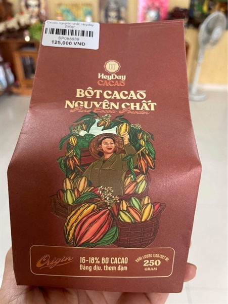 Cacao nguyên chất Heyday 225gr