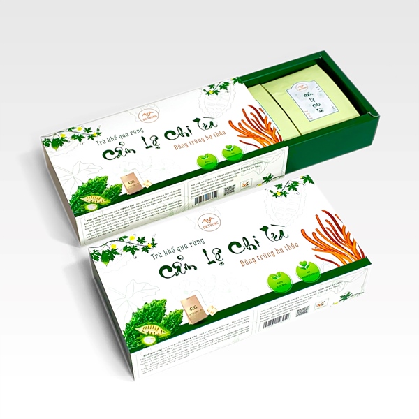 Trà Đông Trùng Khổ Qua Rừng (Cẩm Lệ Chi Trà) - Hộp 21 túi lọc