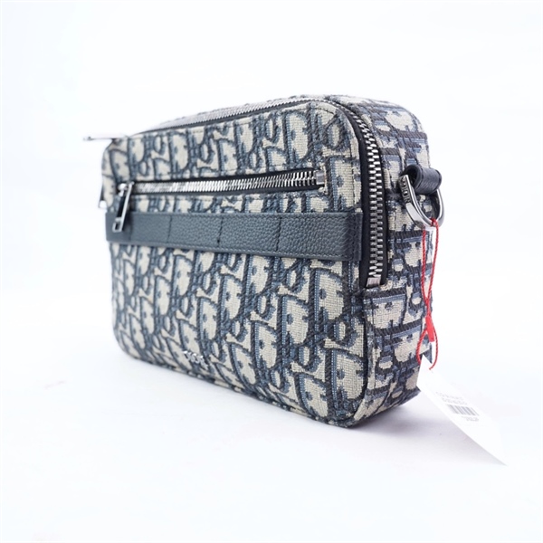 Túi Dior đeo chéo xám (27-BO-0262) sz22 (BQ) KG+