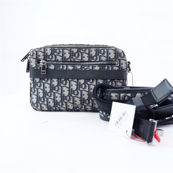 Túi Dior đeo chéo xám (27-BO-0262) sz22 (BQ) KG+