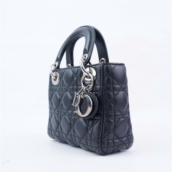 Túi Dior Lady đen kèm lót form (18-MA-0167) szS (BQ) KG+