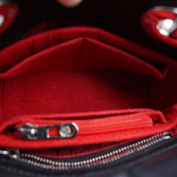 Túi Dior Lady đen kèm lót form (18-MA-0167) szS (BQ) KG+