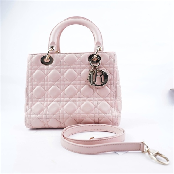 Túi Dior Lady hồng (18-MA-0175) szM (BQ) KG+