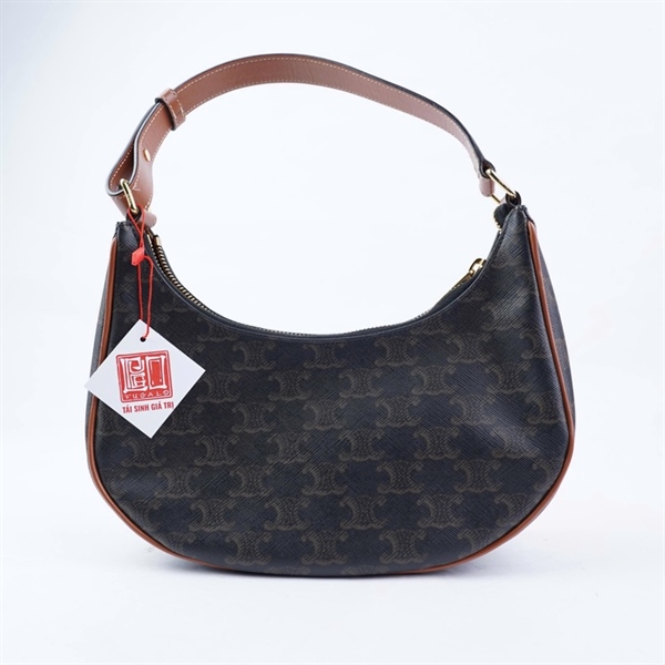 Túi Celine kẹp nách nâu sz21 (BQ) KG+