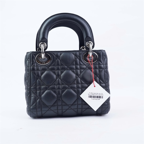 Túi Dior Lady đen kèm lót form (18-MA-0167) szS (BQ) KG+
