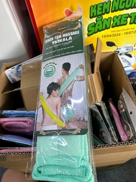 Khăn tắm lưới ynikala bản bé dài