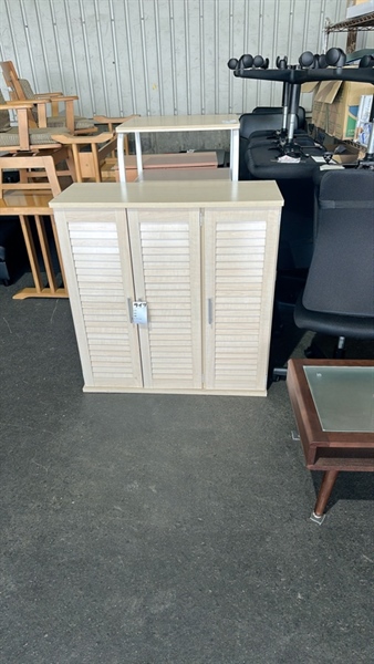 Tủ giày 3 cánh 6 tầng vàng nhạt