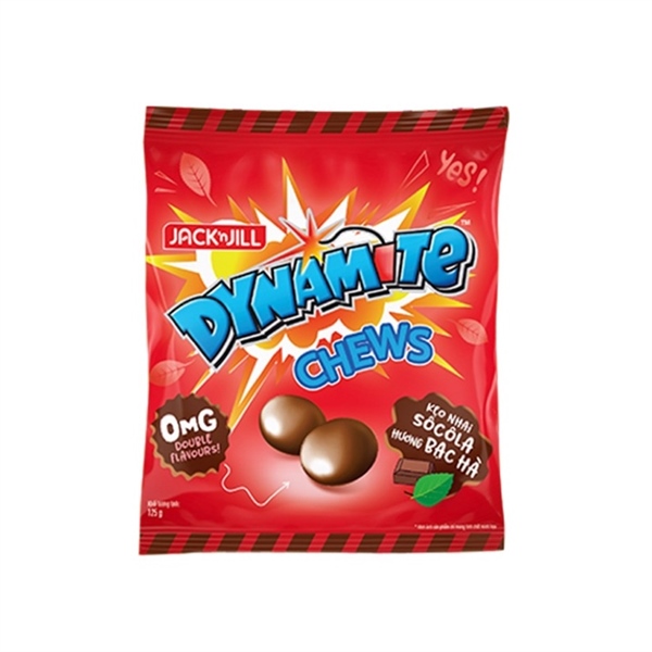 Kẹo dynamite chews 3 viên socola