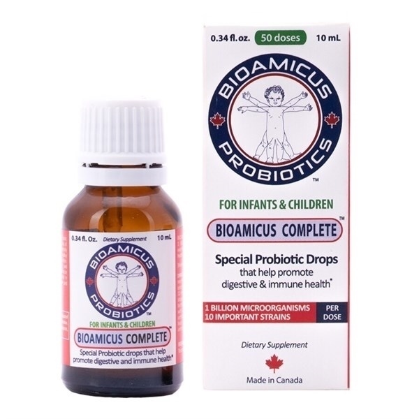Men vi sinh Bio amicus complete cho bé giúp bé chống tiêu chảy , táo bón , canada
