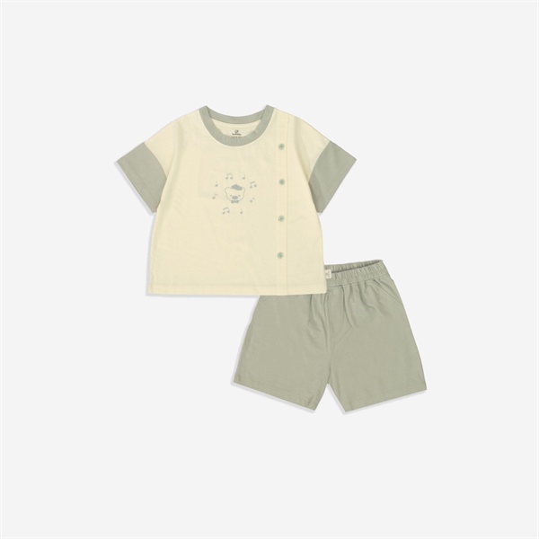 BU Bộ ngắn tay cổ tròn Bamco