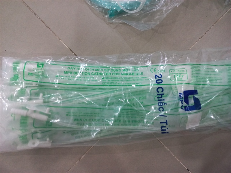 Dây hút dịch MPV có nắp số 12 (Túi*20cái) - Y tế Việt Nam