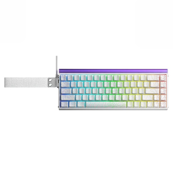Bàn phím cơ Gaming Aula HERO 68 Trắng coutour, Black king magnetic switch (4166)