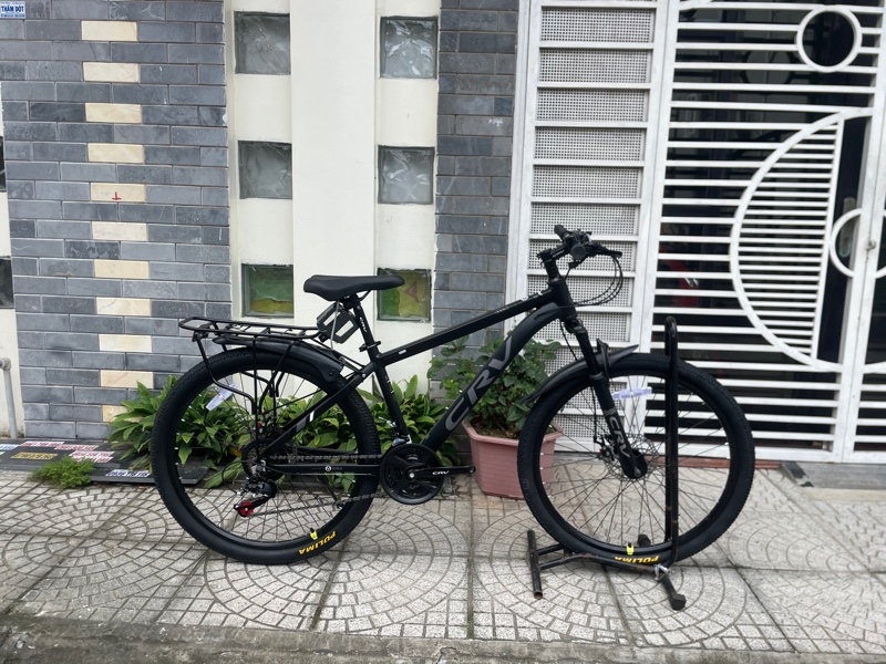 Xe CRV - 26inch MTB Nhôm - Đề Shimano Tourney 21s - Đen Nhám Chữ Xám