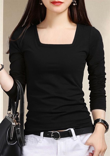 ÁO THUN CỔ VUÔNG BODY DÀI TAY