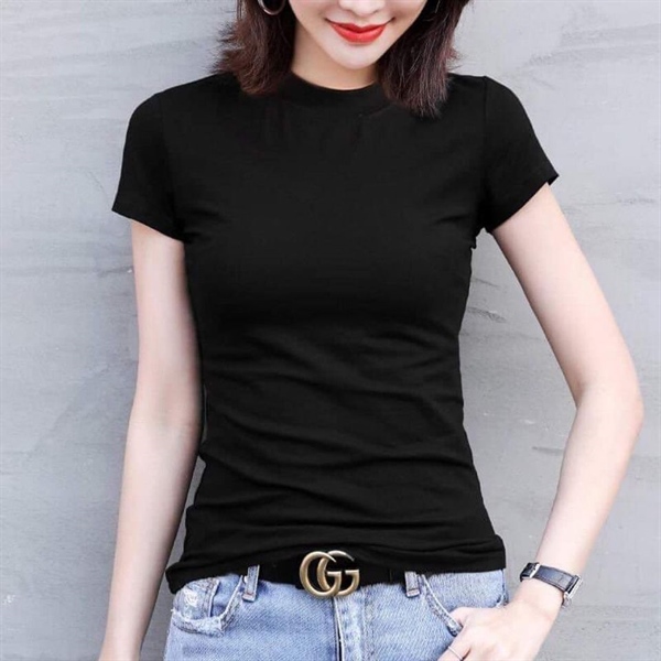 ÁO THUN CỔ TRỤ BODY TAY NGẮN