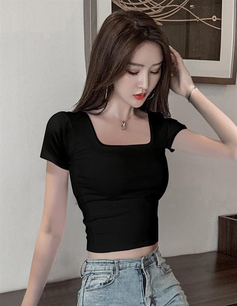 ÁO THUN CROPTOP CỔ VUÔNG BODY