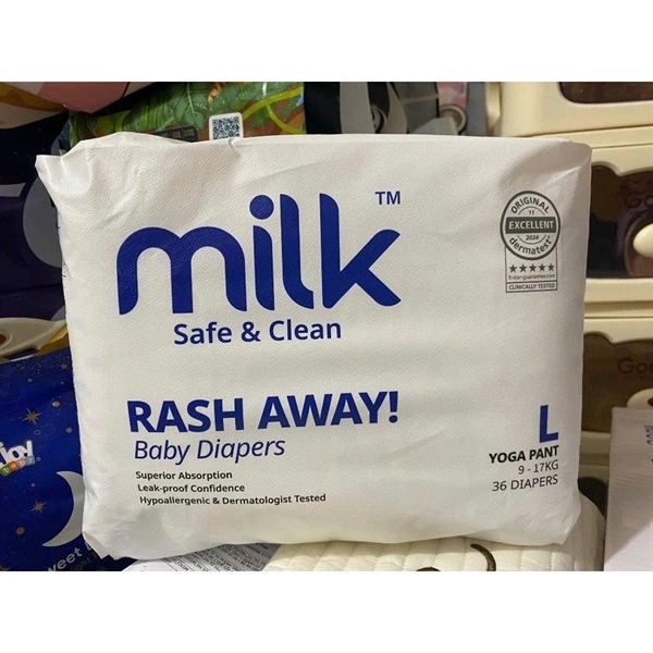 Bỉm quần thuần chay Milk Malay L36 9-14kg