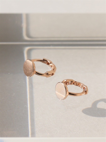 14K Petite Coin mini huggie (S)