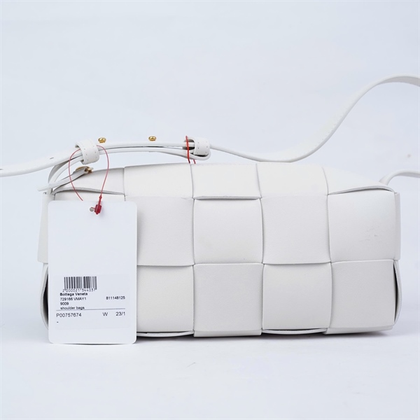 Túi Bottega kẹp nách trắng sz22 (LN) KG+