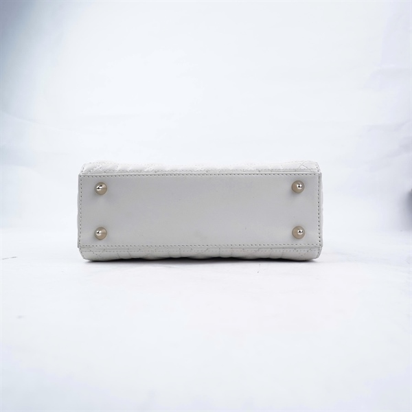 Túi Dior Lady trắng trái tim (10-MA-0261) szS (BQ) KG+