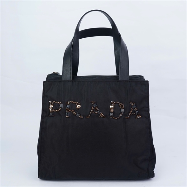 Túi Prada tote đen sz30 (HN) KG+