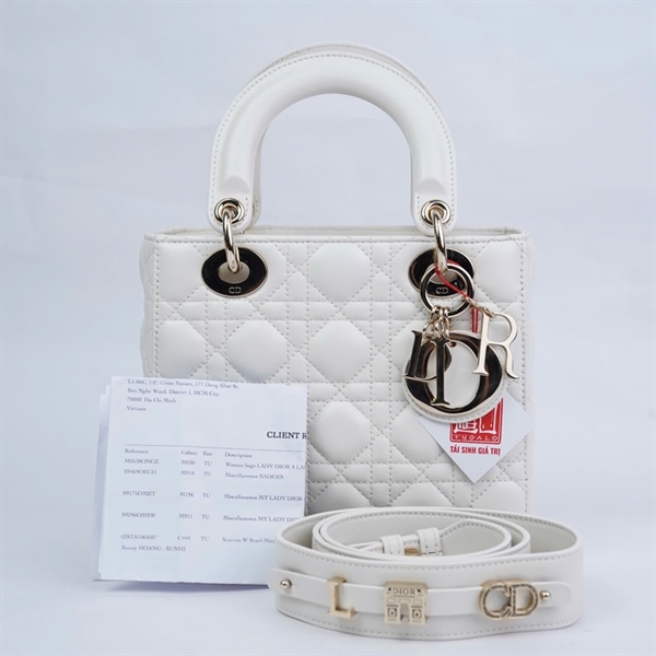 Túi Dior Lady trắng (18-MA-0213) szS (BQ) KG+