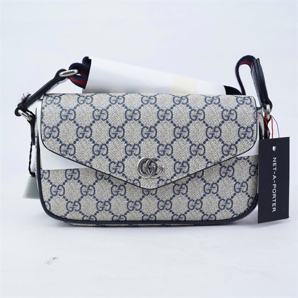 Túi GG xám xanh (764961-493075) sz21 (LN) KG+