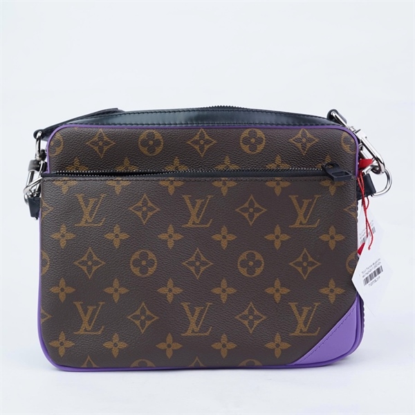 Túi LV Trio hoa nâu góc tím set 3 sz25-24-11 (BQ) KG+