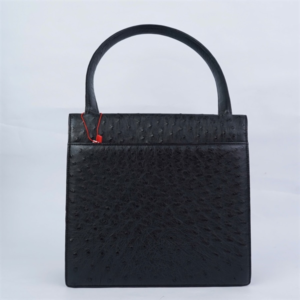 Túi Givenchy đen da đà điểu sz25 (HN) KG+