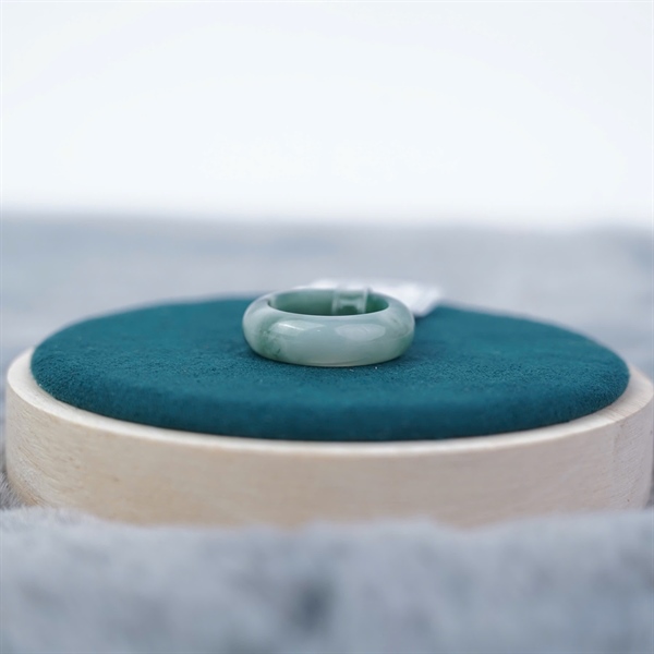 Nhẫn cẩm thạch xanh My sz18.39x7.72 (327897) +