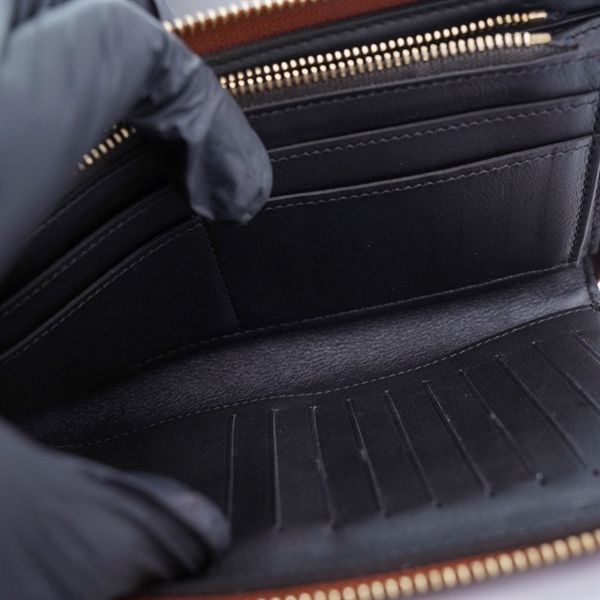 Ví LV zip hoa nâu (BQ) KG+